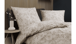 Janine Soft Cotton Bettwäsche Cortina (135x200): Kuschelig warm in Natur & Silber