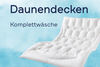 Daunendecke Komplettwäsche