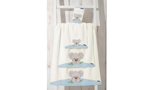 Koala-Keno Frottee-Serie in blau von Morgenstern